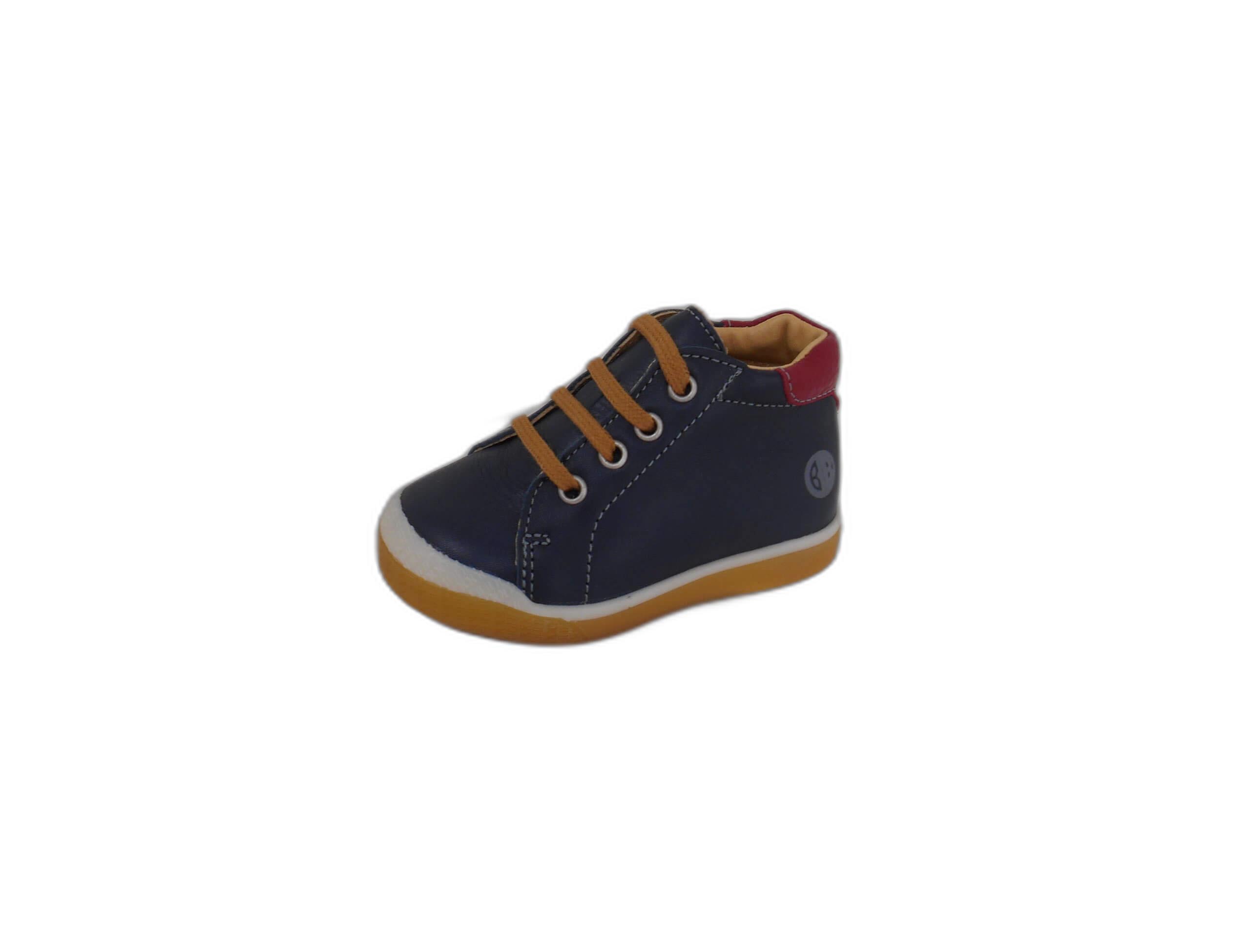 Adan En Cuir Marine Bebe Debout Chaussures M C Lefevre