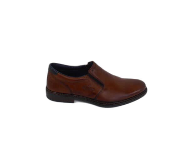 Mocassin en cuir brun