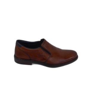 Mocassin en cuir brun