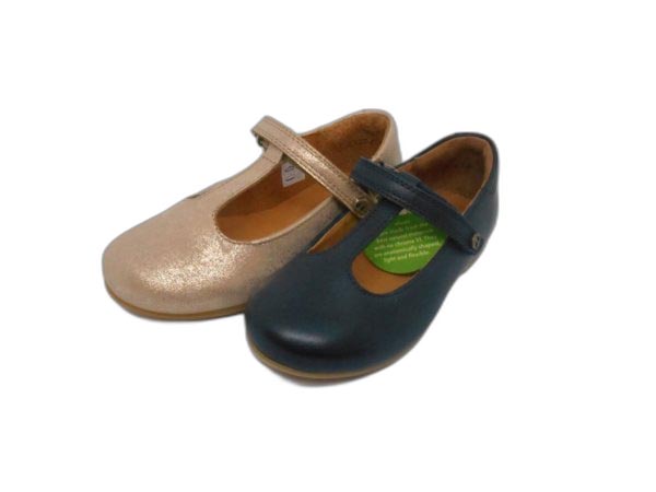 Salomé en cuir or ou marine