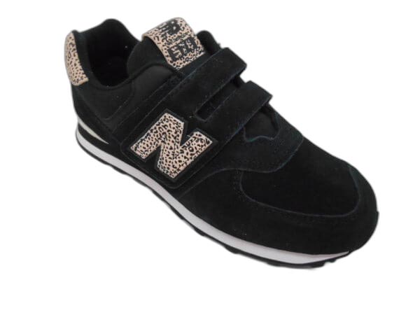 Tennis à velcro YV574 M ANC Noir