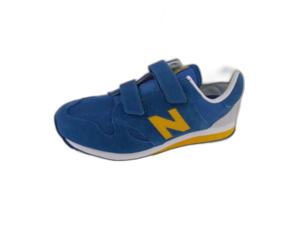 Tennis à velcro KA520 - Bleu/Jaune