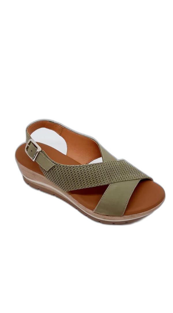 Sandale en nubuck tilleul Paula Urban
