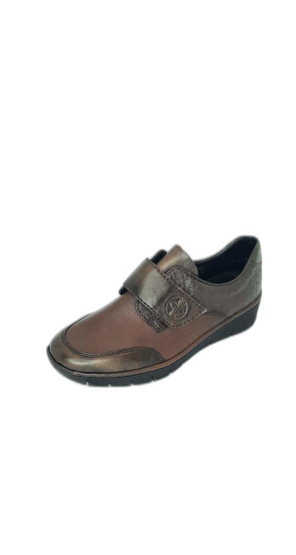 Chaussure Rieker à velcro 53750-25 Nougat