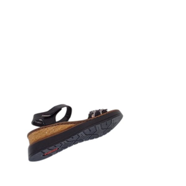 Sandale compensée Rieker V38F3-00 Noir – Image 2