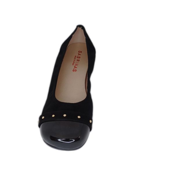 Ballerine Sabrina's en nubuck et vernis noir – Image 2