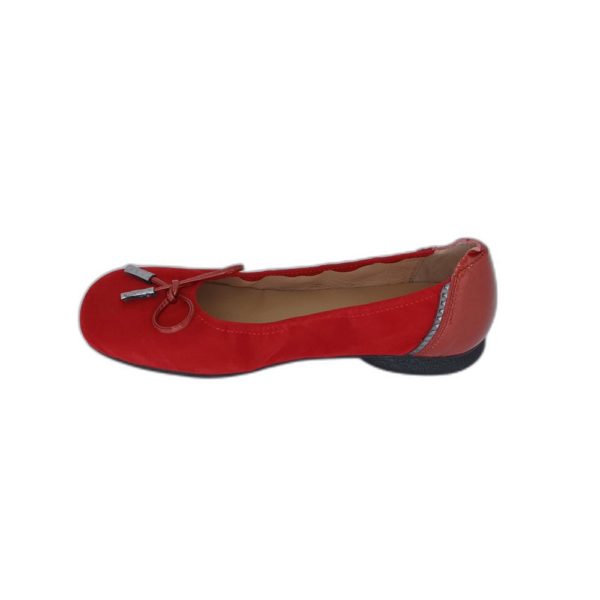 Ballerine Sabrina's en nubuck et vernis rouge – Image 3