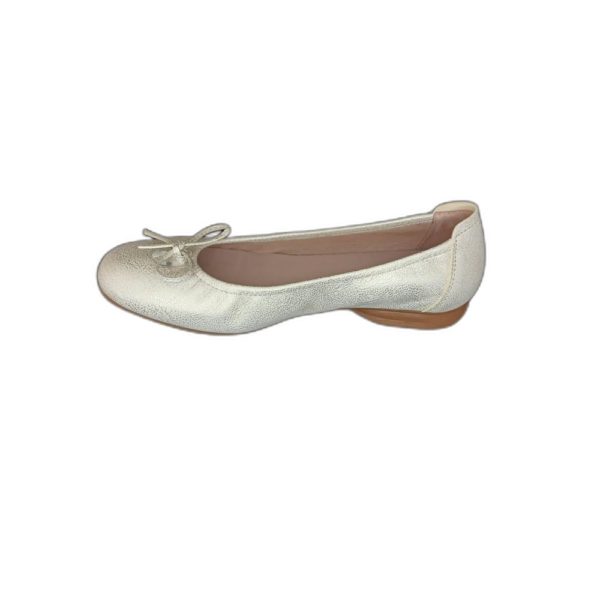 Ballerine Sabrina's en cuir irisé Champagne – Image 3