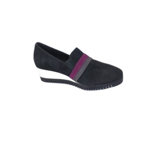 Compensé confort noir gris et violet – Image 3