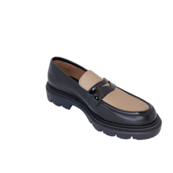 Mocassin Les Tropéziennes Zaban Noir Beige