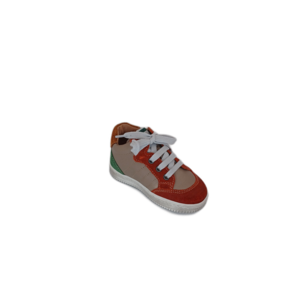 Premier pas Babybotte Fausto taupe bordeaux vert