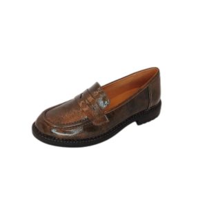 Mocassin collège Caprice 9-9-24602-29 Khaki Vernis