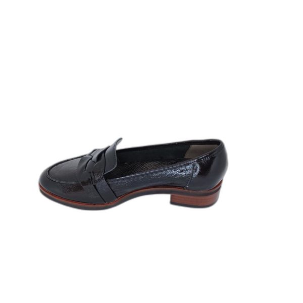 Mocassin Emilie Karston Jianna Crinkle Noir