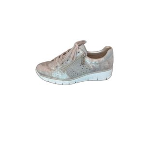 Tennis compensé Rieker 53715-90 Beige métal