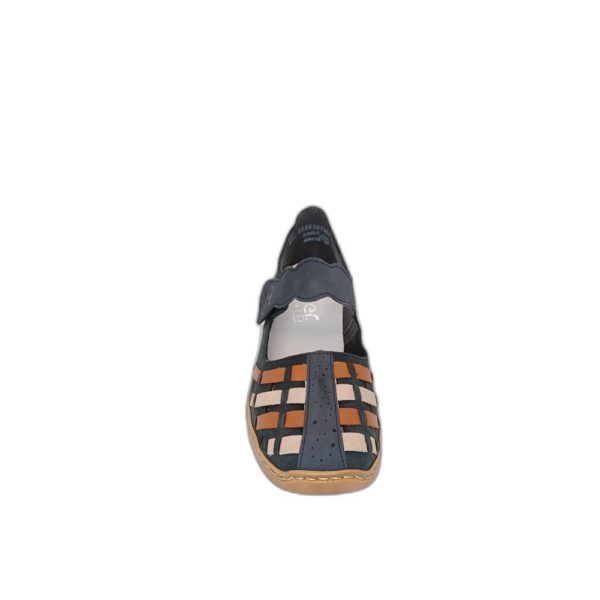 Ballerine à bride velcro 41369-14 Marine