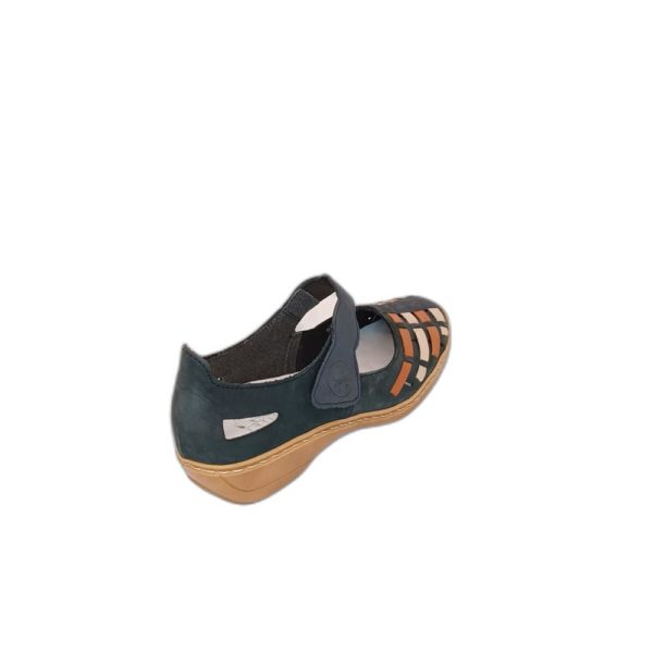 Ballerine à bride velcro 41369-14 Marine