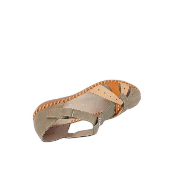 Sandalette salomé Rieker M1655-54 Kaki Beige