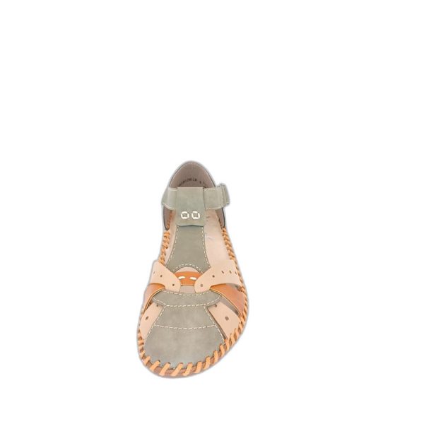 Sandalette salomé Rieker M1655-54 Kaki Beige