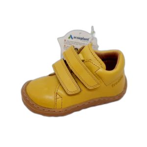 Chaussure de marche à velcro jaune