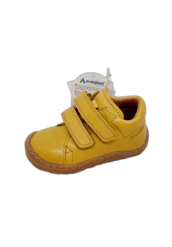 Chaussure de marche à velcro jaune