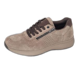 Tennis en nubuck taupe B7612-25