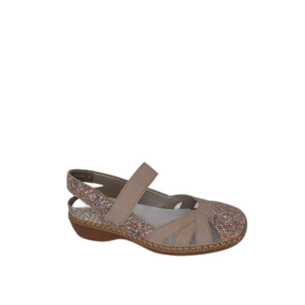 Sandale Rieker 41352-90 beige multi