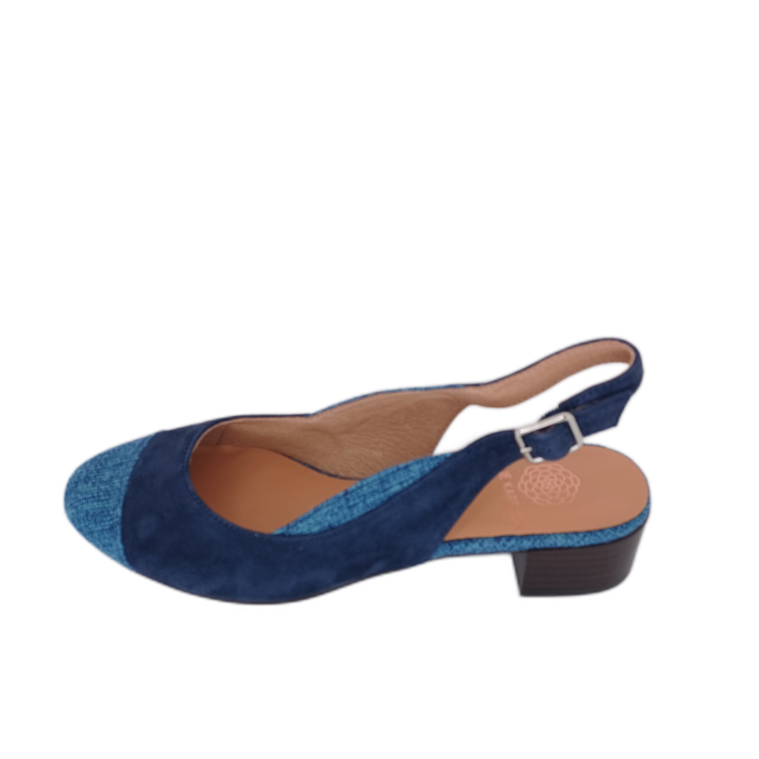 Bride arriere Emilie Karston Douce Marine Chaussures M.C. Lefevre
