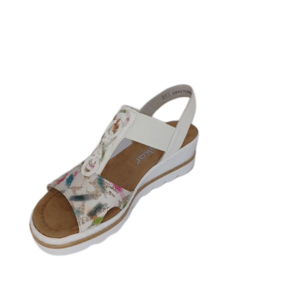 Sandale Rieker 67498-90 Blanc multi