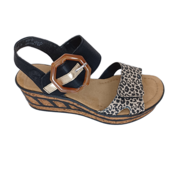 Sandale Rieker 68176-00 Noir Kasanga