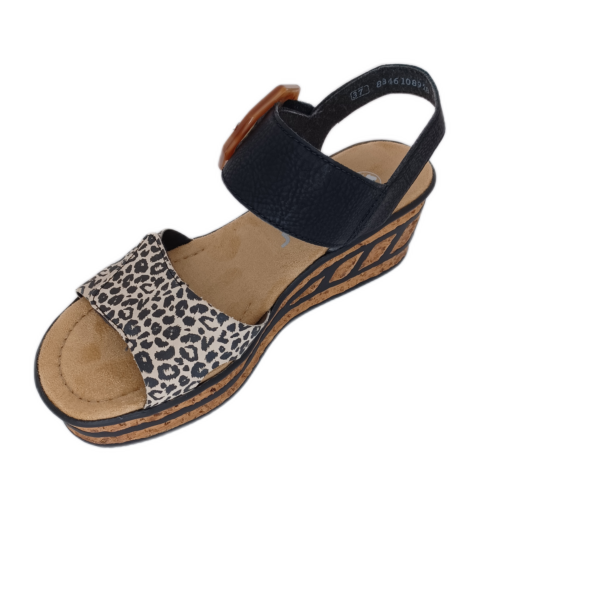 Sandale Rieker 68176-00 Noir Kasanga