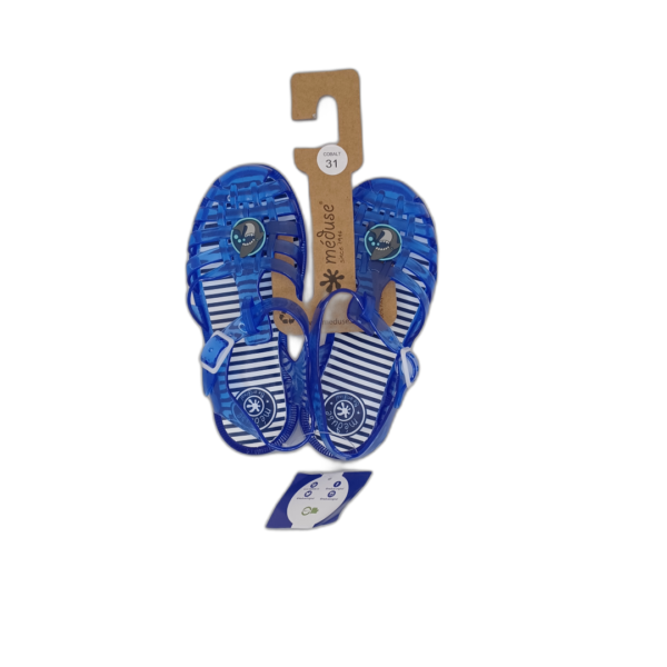 Sandale Meduse en PVC bleu
